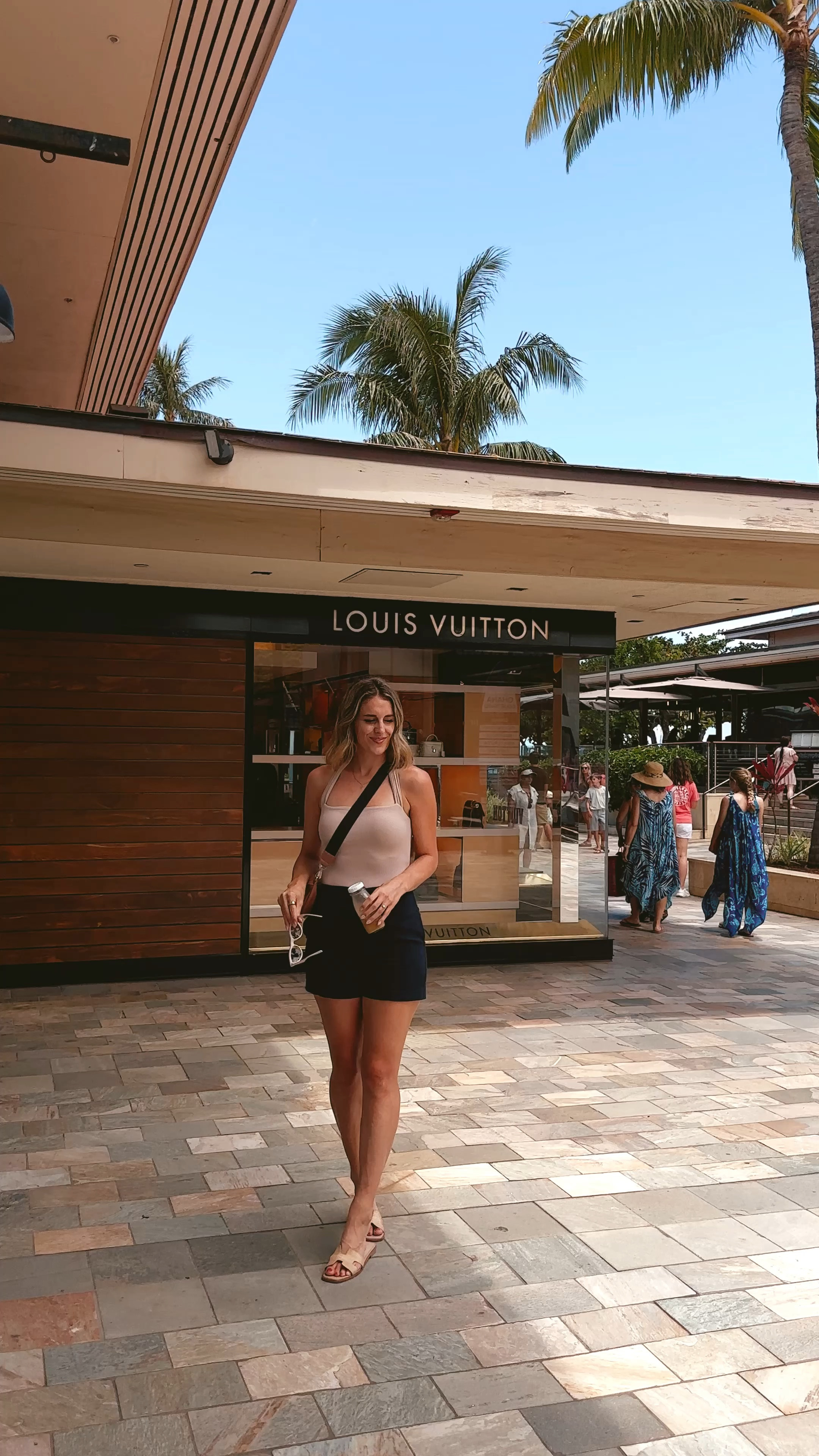 Summer outfit with mango navy high waisted shorts, revolve bodysuit and revolve slides 

#LTKFindsUnder50 #LTKFindsUnder100 #LTKSummerSales