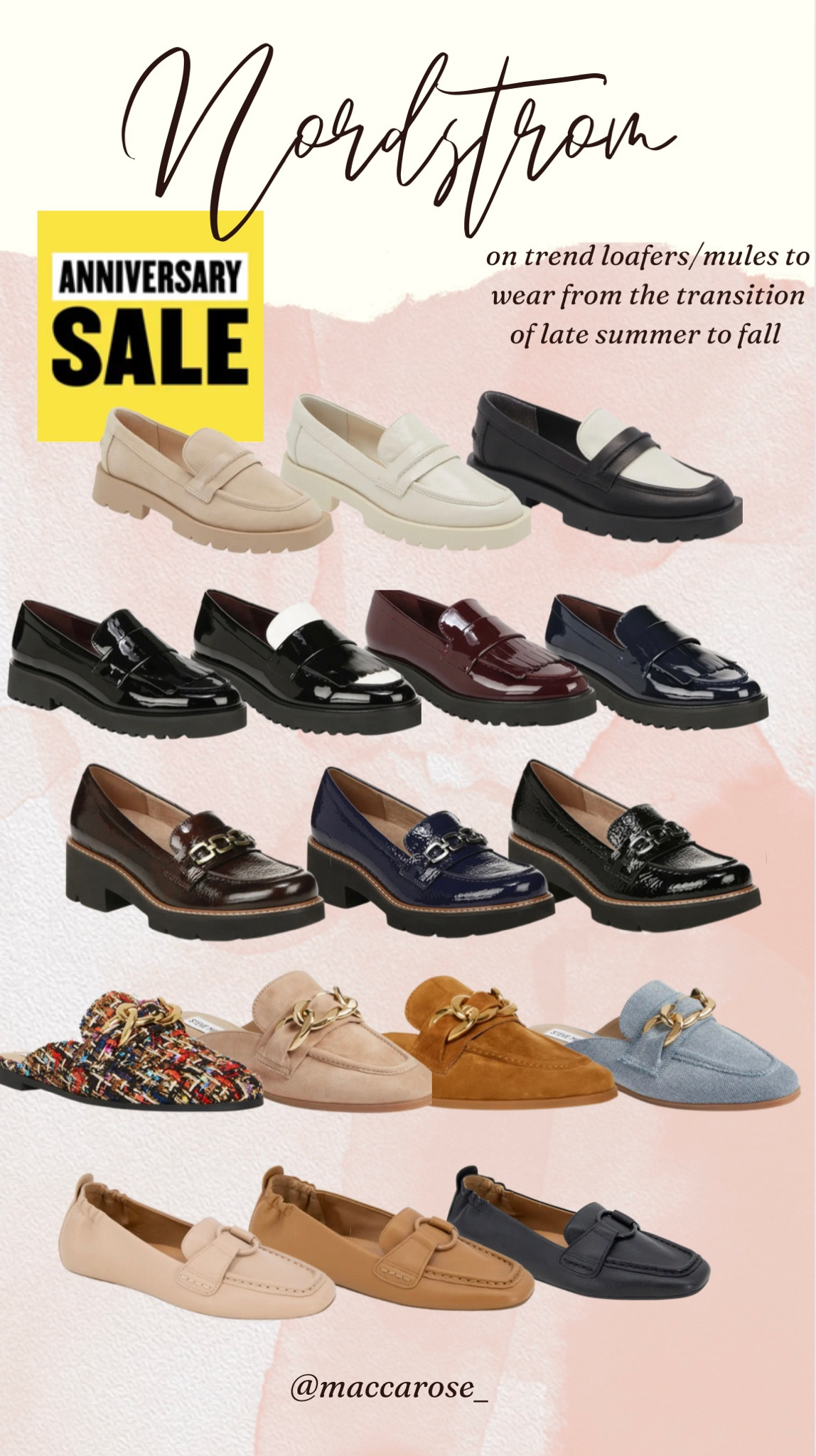 Loafers | mules | fall shoes | work shoes | sale finds | on trend shoes | Nordstrom anniversary sale | N. Sale | 

#LTKSeasonal #LTKxNSale #LTKBacktoSchool