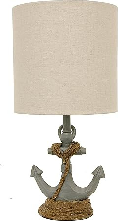 Decor Therapy TL15453 Table Lamp, Antique Iced Blue | Amazon (US)