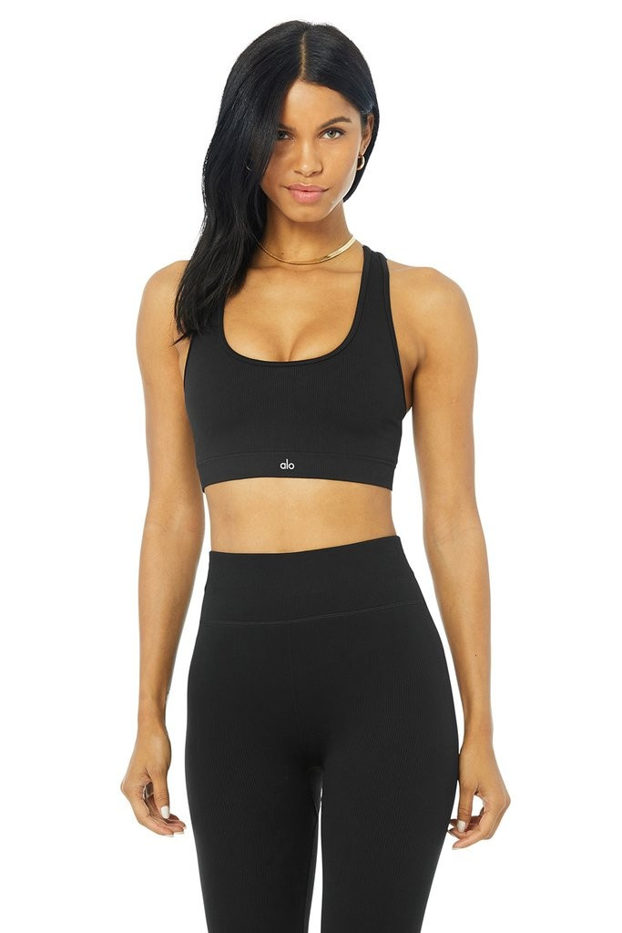 Seamless Ribbed Bra | Alo Yoga (US)