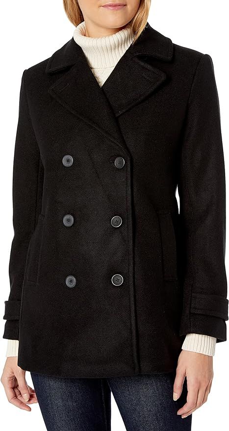 Amazon Essentials Women's Long-Sleeve Plush Peacoat | Amazon (US)