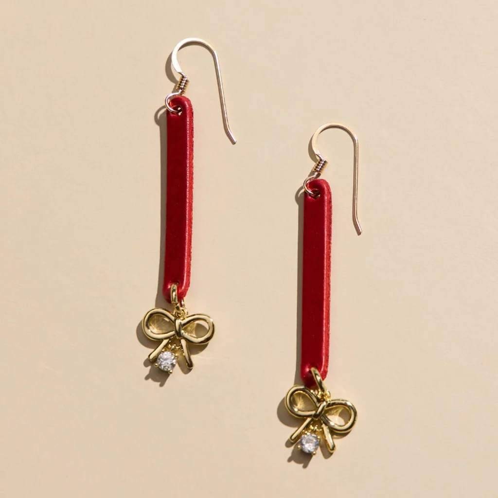 Crimson Shimmer Kate | Nickel and Suede