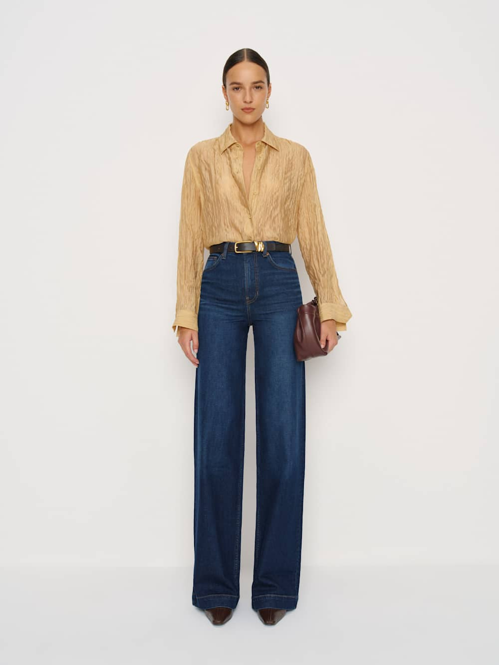 Bex Super Stretch High Rise Wide Leg Jeans | Reformation (Global)