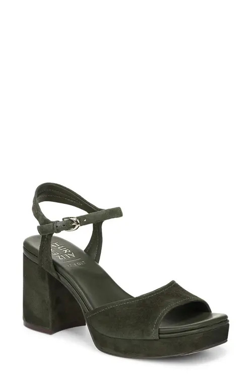 27 EDIT Naturalizer Paige Ankle Strap Platform Sandal in Cactus Clay Suede at Nordstrom, Size 10 | Nordstrom