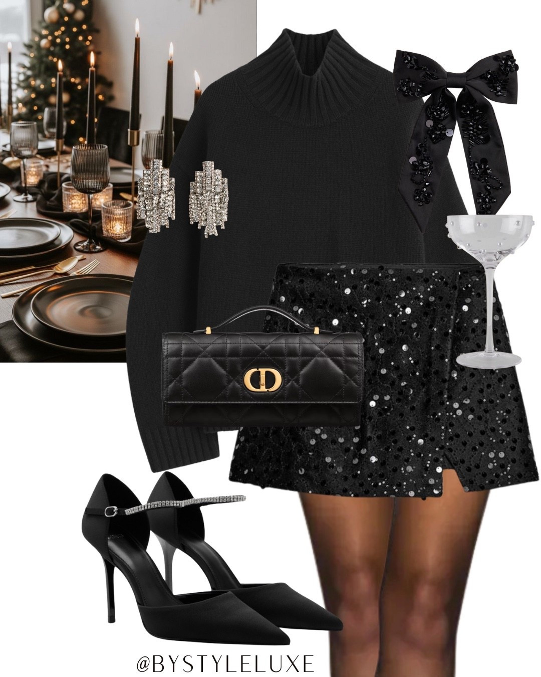 CHRISTMAS PARTY - a chic all black party look 

#sequinskirt #christmasoutfit #zara

#LTKpartywear #LTKfestive #LTKshoes