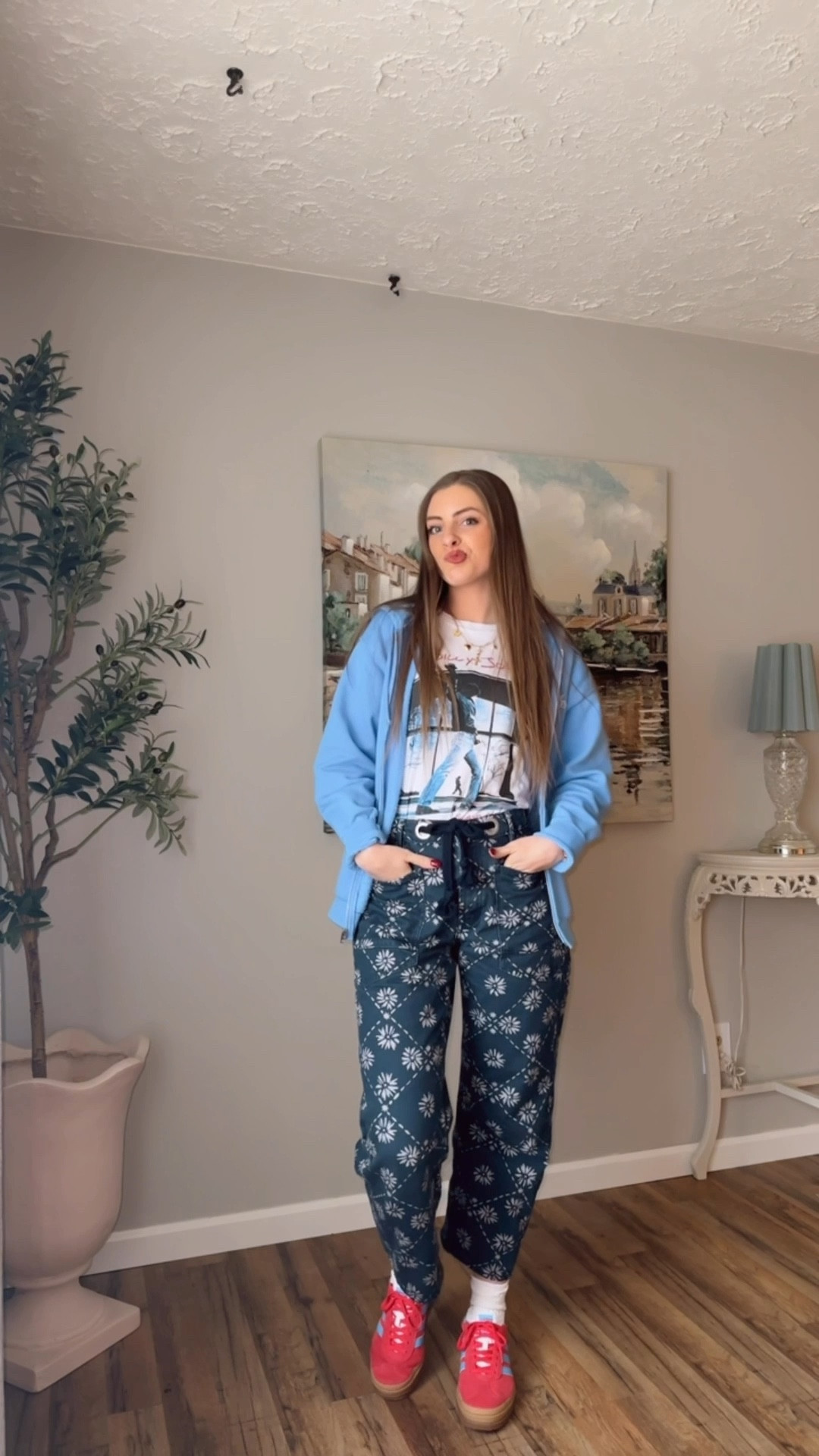 OOTD 2/26/25

Light sky blue zip up front hoodie sweatshirt jacket, Billy Joel glass houses album t-shirt, oversized graphic tee, We The Free Moxie Printed Low-Slung Barrel Jeans, free people barrel tie jeans, chunky fuzzy ribbed ankle socks, custom chunky charm necklace, affordable gold jewelry, red light blue platform adidas gazelle gum sole sneakers

#LTKStyleTip #LTKSaleAlert #LTKShoeCrush