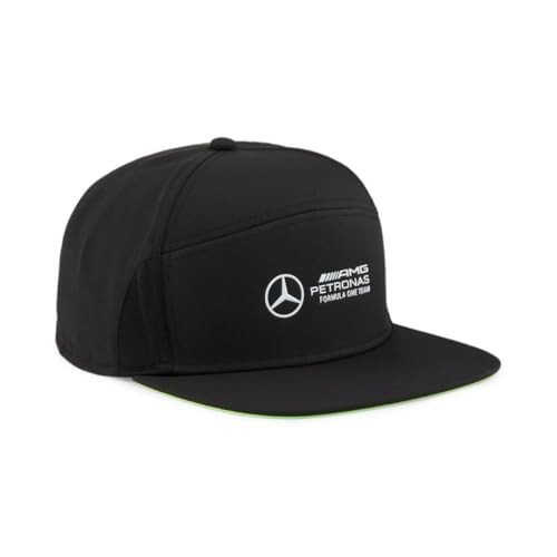 PUMA Standard Mercedes Formula 1 Flat Brim Baseball Cap, Black | Amazon (US)