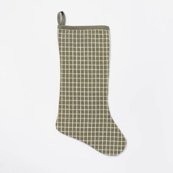 Windowpane Stocking Green - Threshold™ designed with Studio McGee | Target