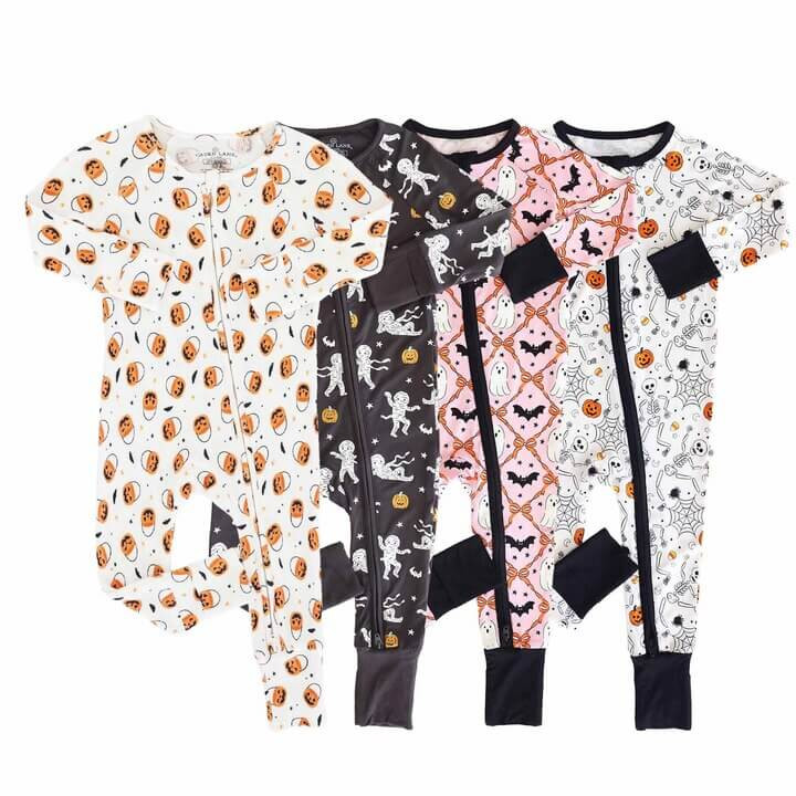 Halloween Convertible Zip Rompers | Caden Lane