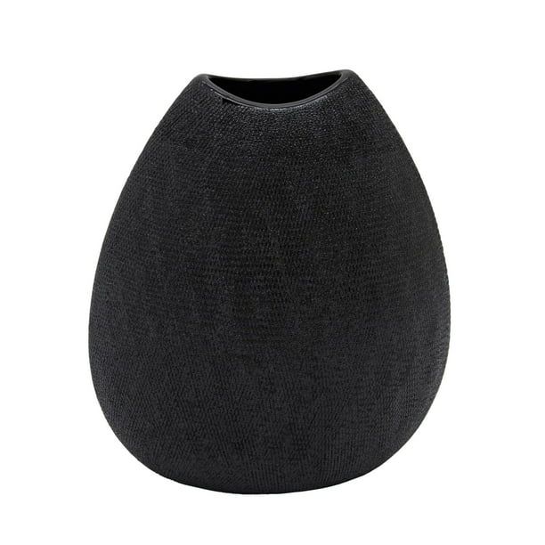 10.75" Black Beaded Ceramic Tabletop Vase - Walmart.com | Walmart (US)