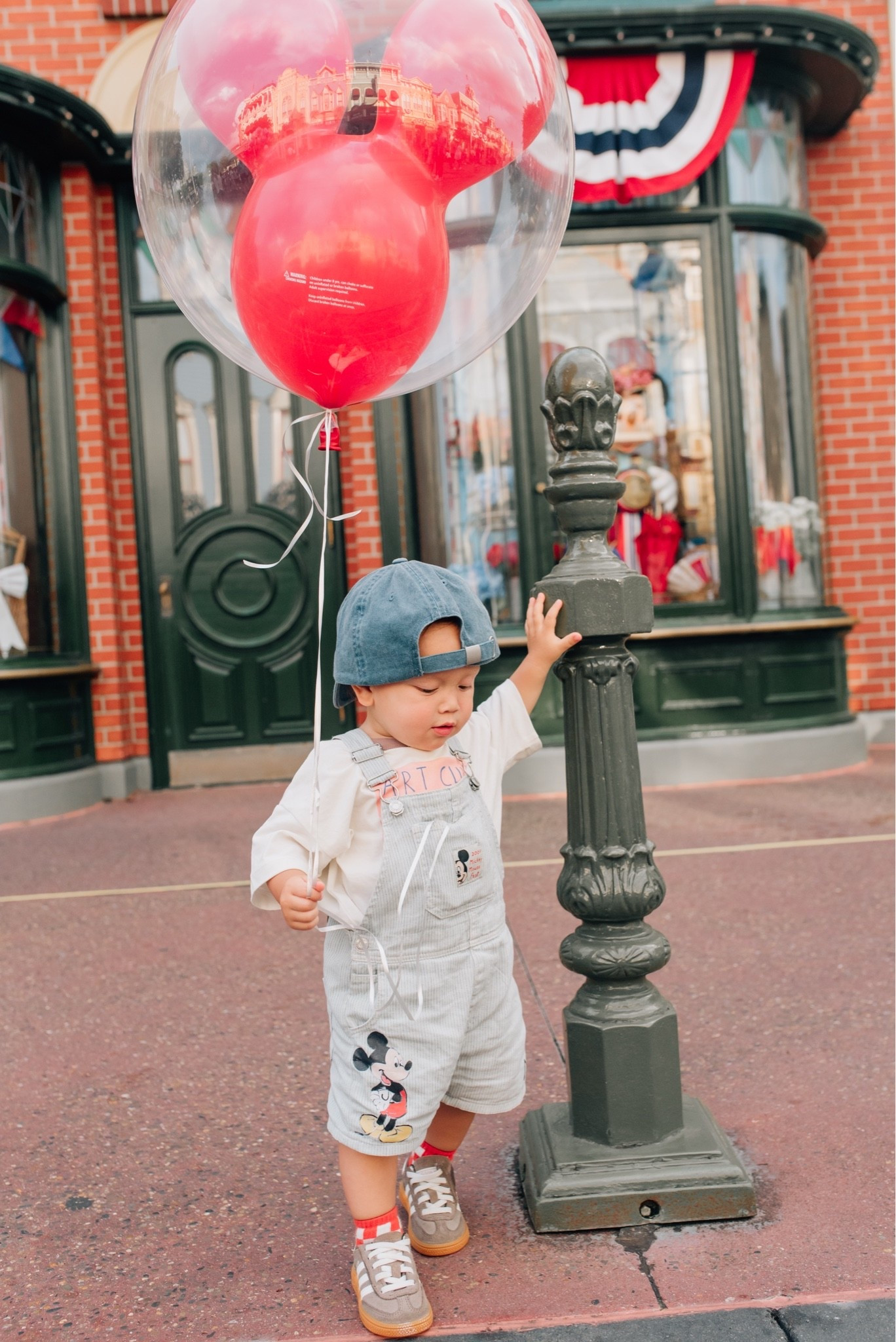 Baby boy toddler outfits for Disney! Outfit is Zara shoes are adidas