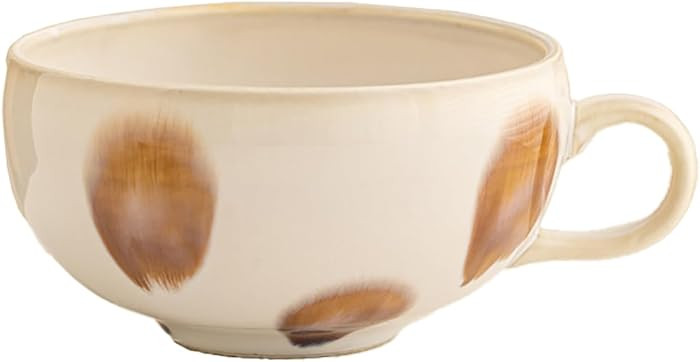 12oz (360ml) Ceramic Coffee Mug - Japanese Kiln Glazed Tea Cup - Wide Mouth Aesthetic Soup & Latt... | Amazon (US)