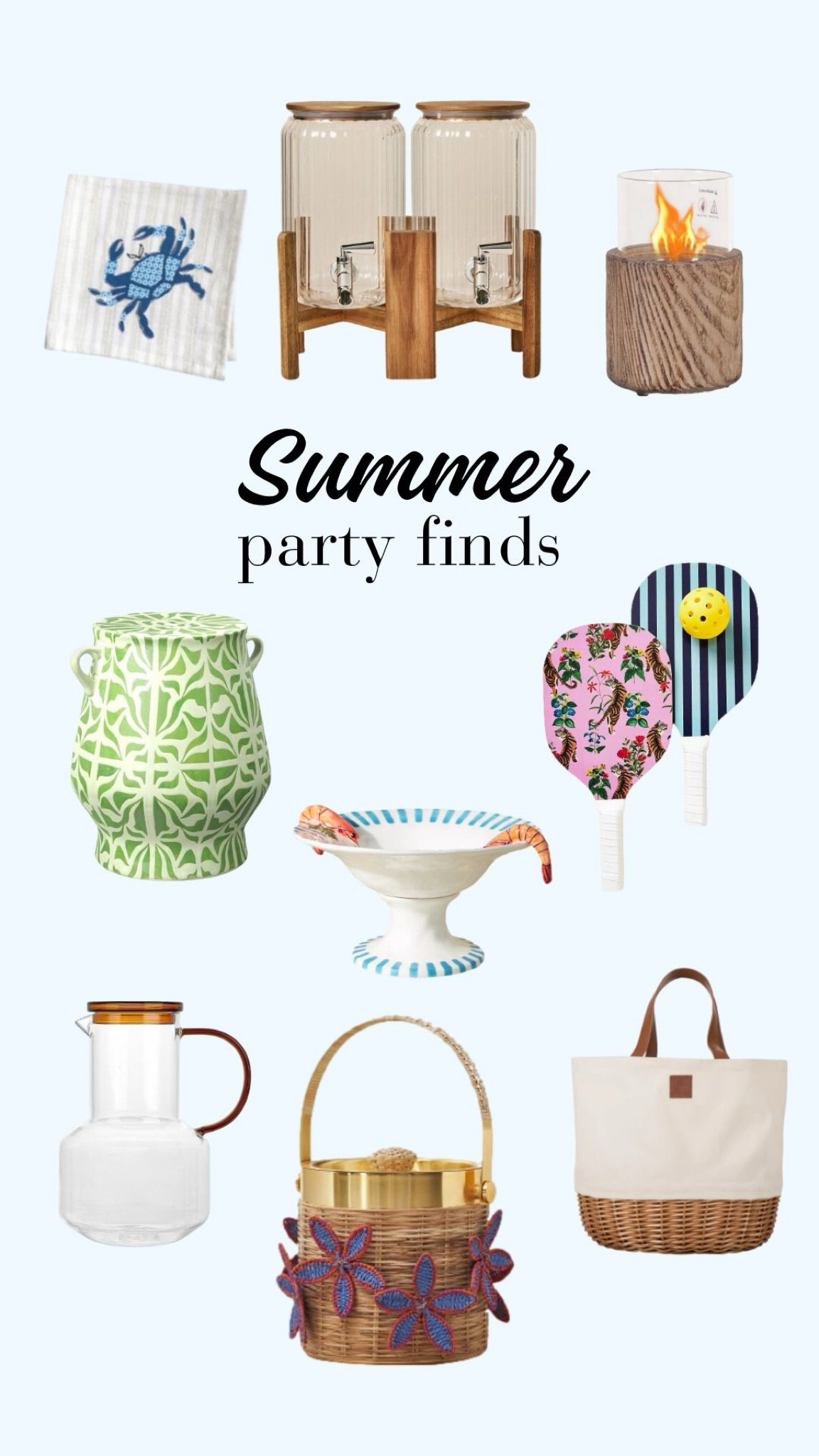 Summer hosting and party finds. Outdoor home decor and more! I love the pattern mixing with summer prints! 

#LTKSeasonal #LTKHome #LTKParties