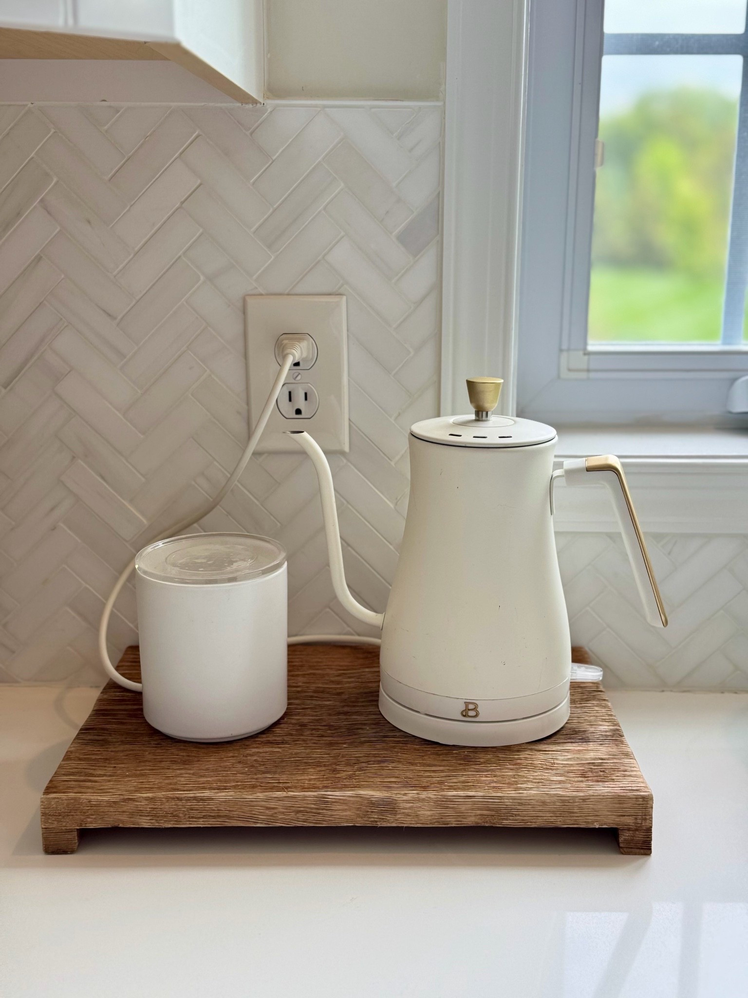 Tea Kettle | canisters | wooden riser

#LTKHome