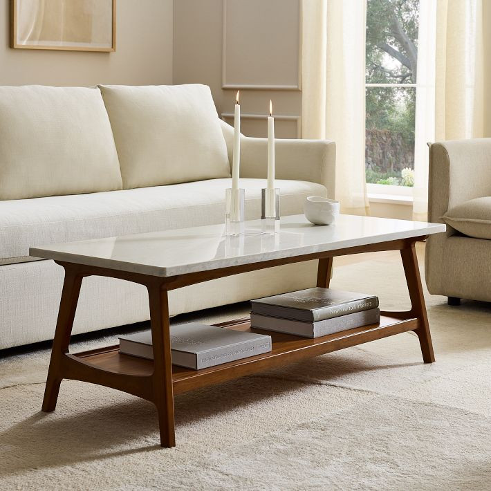 Reeve Marble Coffee Table (48") | West Elm (US)