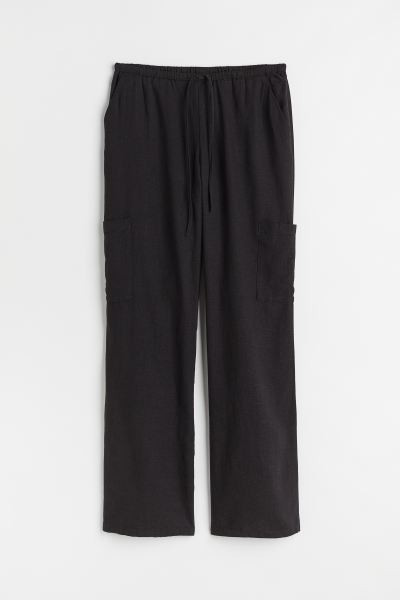 Wide-leg Linen-blend Pants | H&M (US + CA)
