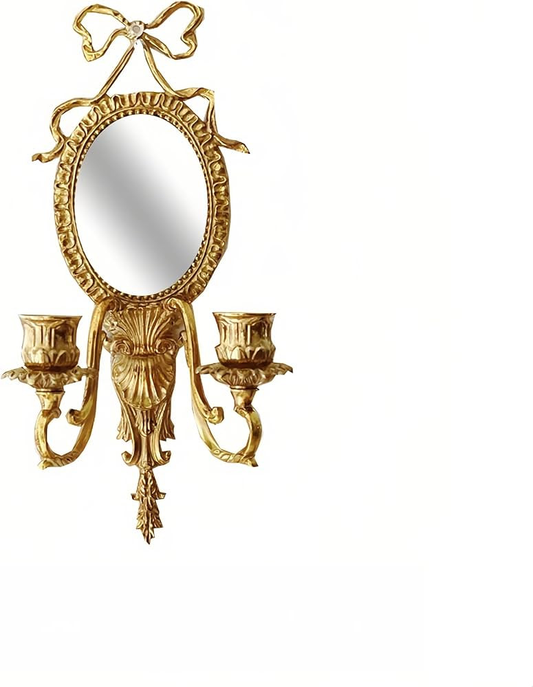 Bow Sconce Brass Gold Candle Sconces,Antique Heavy Duty Candle Holder,Wall Mounted Home Decoratio... | Amazon (US)