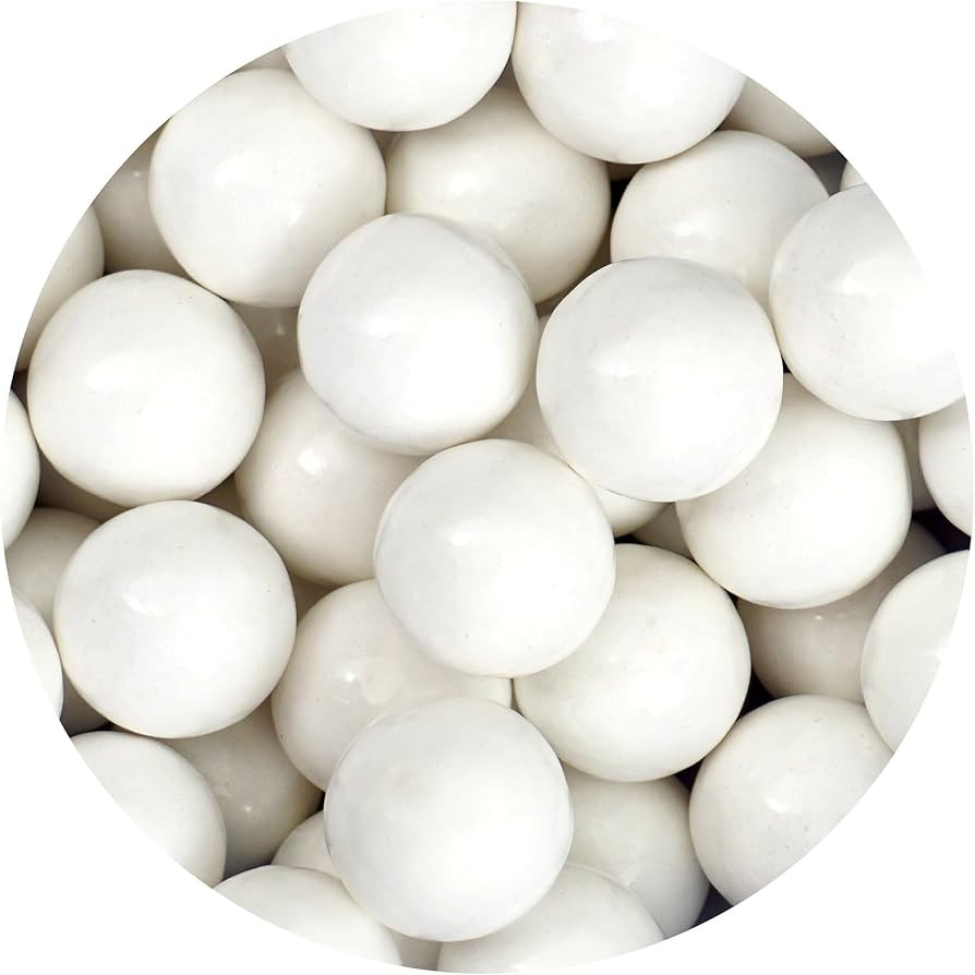 White Gumballs 1 Inch Gumballs, 2 Pound Bulk Bag (Approx. 110 Pieces), White Candy, Gumballs 1 In... | Amazon (US)