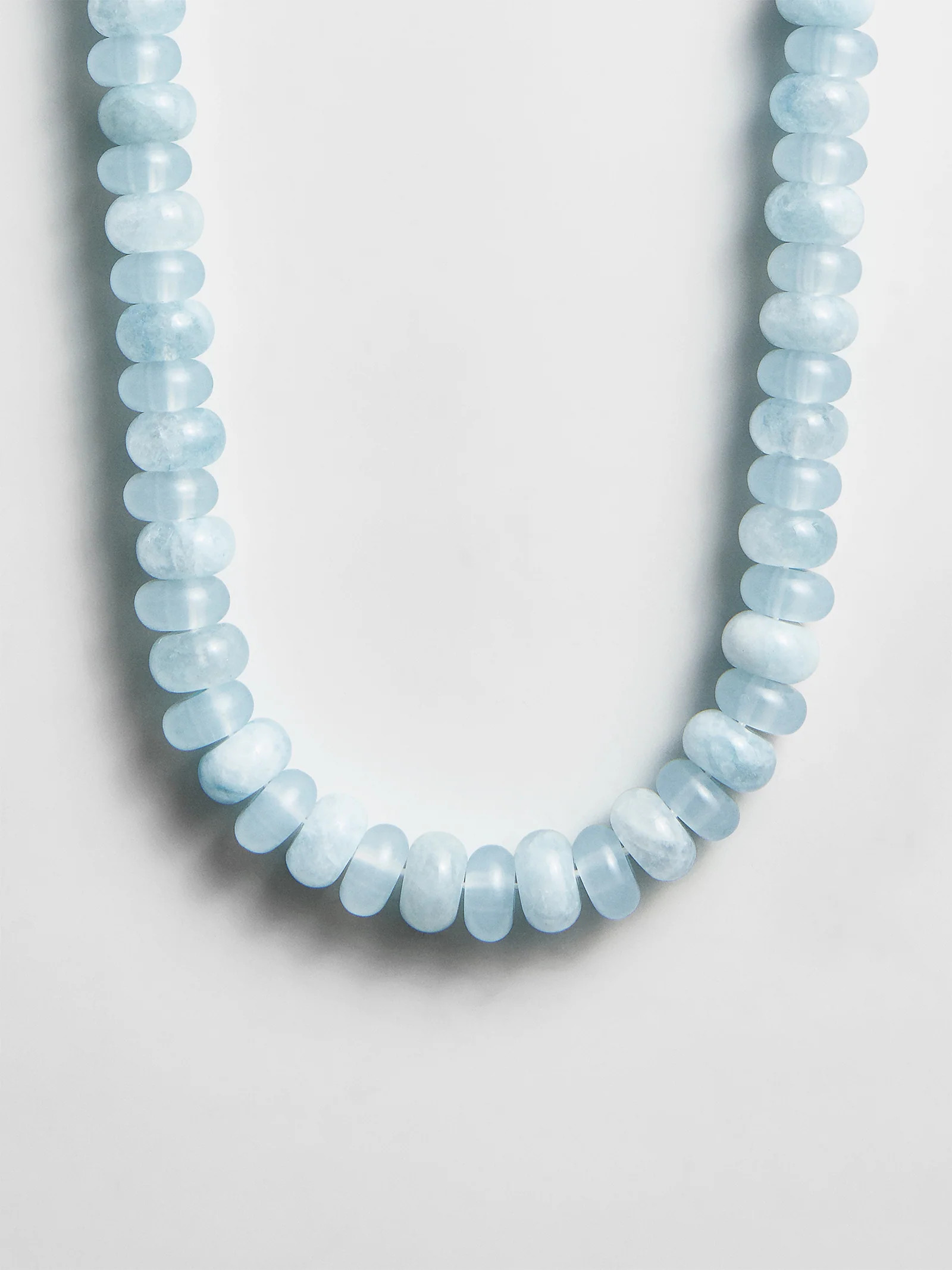 Joyce Semi-Precious Beaded Necklace - Blue Lace Agate | BaubleBar