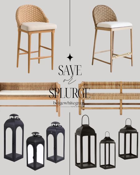 Get the high end for less with these beautiful home decor and furniture pieces. Pottery Barn, McGee and Co, outdoor lanterns, Walmart, Target, TJ Maxx! Counter stools, save or splurge. 

#LTKHome #LTKStyleTip #LTKFindsUnder100