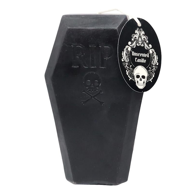 3.46X5.5 Coffin Unscented Shape Candle | At Home