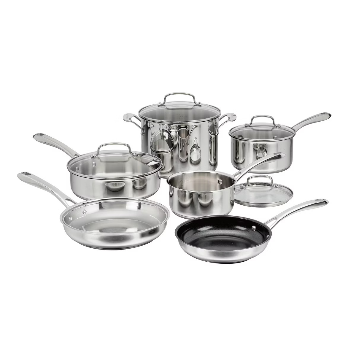 Cuisinart 10pc Classic Stainless Steel Cookware Set | Target