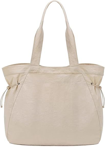 FODOKO Side-Cinch Large Tote Bag for Women, Lightweight Shoulder Bag Handbags for Travel, Work, S... | Amazon (US)
