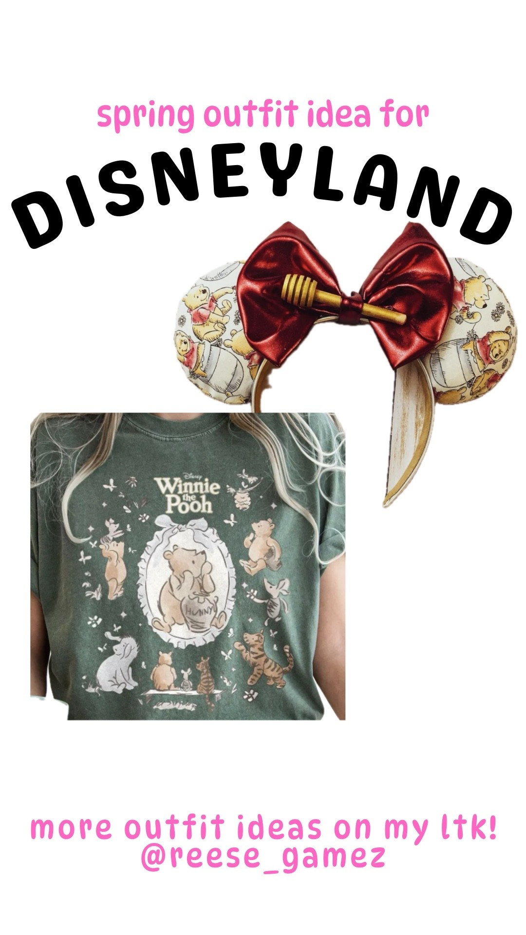 disney outfit, disneyland outfit, disney outfits, disneyland outfits, winnie the pooh outfit, mickey ears, minnie ears

#LTKTravel #LTKSeasonal #LTKootd