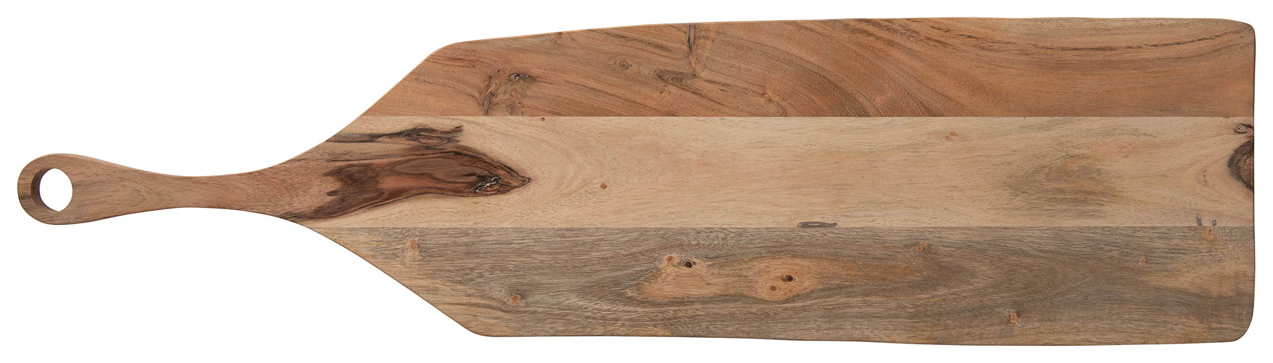 Creative Co-Op Rectangle Acacia Wood Cutting Handle Cheese Board, Brown | Amazon (US)