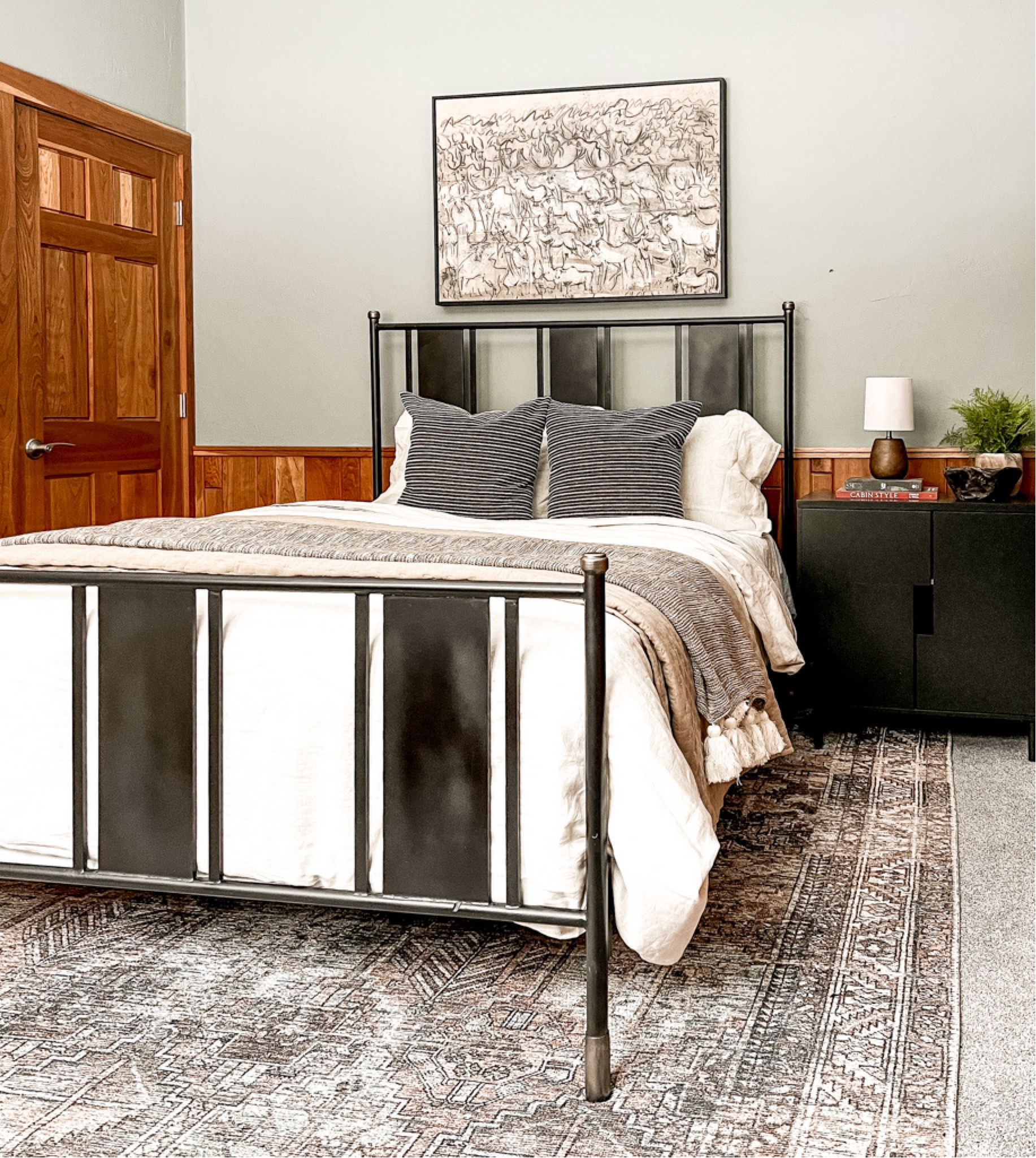 Shop this cozy cabin bedroom!
Bed, cabin, area rug, nightstand, artwork

#LTKhome #LTKfamily #LTKstyletip