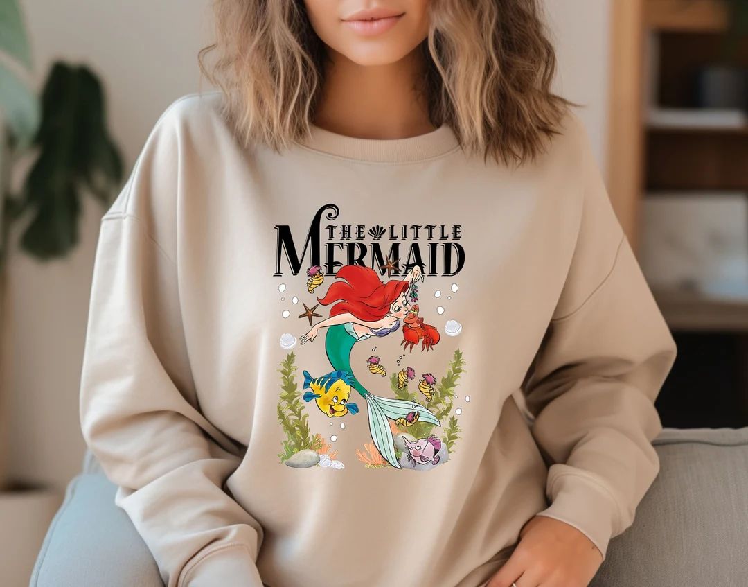 Vintage Little Mermaid Shirt, Little Mermaid Ariel T-shirt, Disney Princess Shirt, Gifts for Her,... | Etsy (US)
