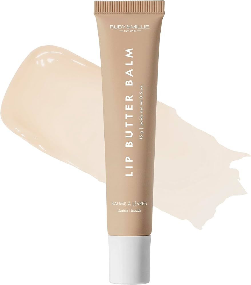 Ruby & Millie Tinted Lip Balm Vanilla - Hydrating Vanilla Lip Balm - Moisturizing Lip Butter Balm... | Amazon (US)