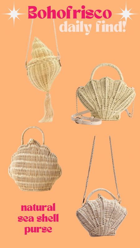 Sea shell - shell purse - cross body - the little mermaid - rattan - woven bag - Anthropologie - kohl’s - LC Lauren Conrad - beach finds - summer outfit accessories- she’ll bag 

#LTKunder50 #LTKSeasonal #LTKFind