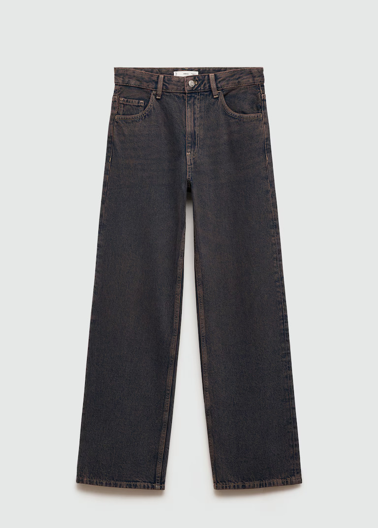 Miami medium-rise straight-fit jeans  - Women | MANGO United Kingdom | MANGO (UK)