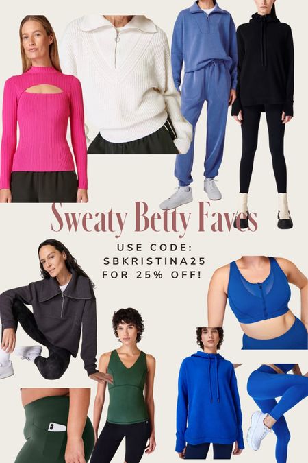 some of my faves from sweaty Betty!!! I wear an xl! Use code “SBKRISTINA25” for 25% off your entire order!!! 

#LTKfitness #LTKmidsize #LTKsalealert