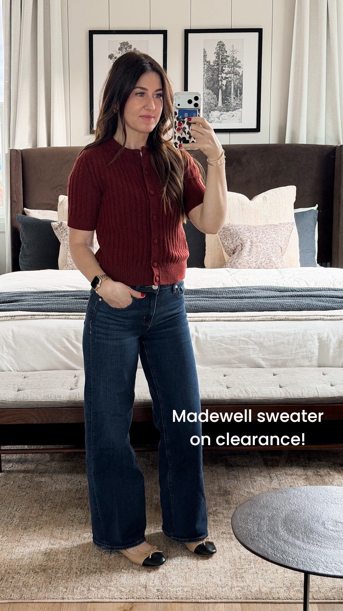 Run! My sweater is on clearance at Madewell if between size a size up I’m wearing a small for reference. And some of my favorite denim is quince so comfy. I’m 54 for reference and wearing the regular length. 

OOTD, sweater, cardigan, Madewell, spring, jeans, denim, quince, wide leg, rug, bedroom, home decor, bedroom, decor, bed, bedding, lamp, nightstand, curtains, pillow, quilt, duvet, McGee Co., studio, McGee, crate and barrel

#LTKFindsUnder100 #LTKootd #LTKSaleAlert