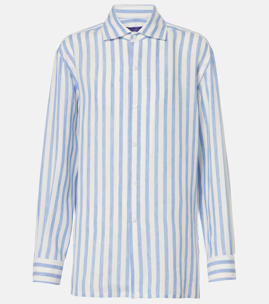 Ralph Lauren Collection Striped linen shirt | Mytheresa (US/CA)