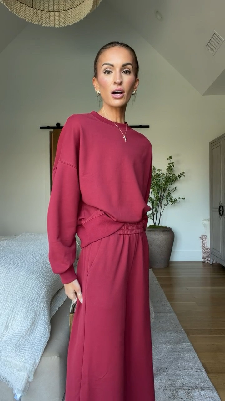 this $50 matching set from amazon is going to be on repeat for me! 🫶🏼 wearing xs 