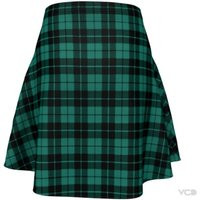 Green Tartan Plaid Skirt Womens Plaid Skirts Skirt For Women Green Flare Fitted | Etsy (US)