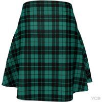 Green Tartan Plaid Skirt Womens Plaid Skirts Skirt For Women Green Flare Fitted | Etsy (US)