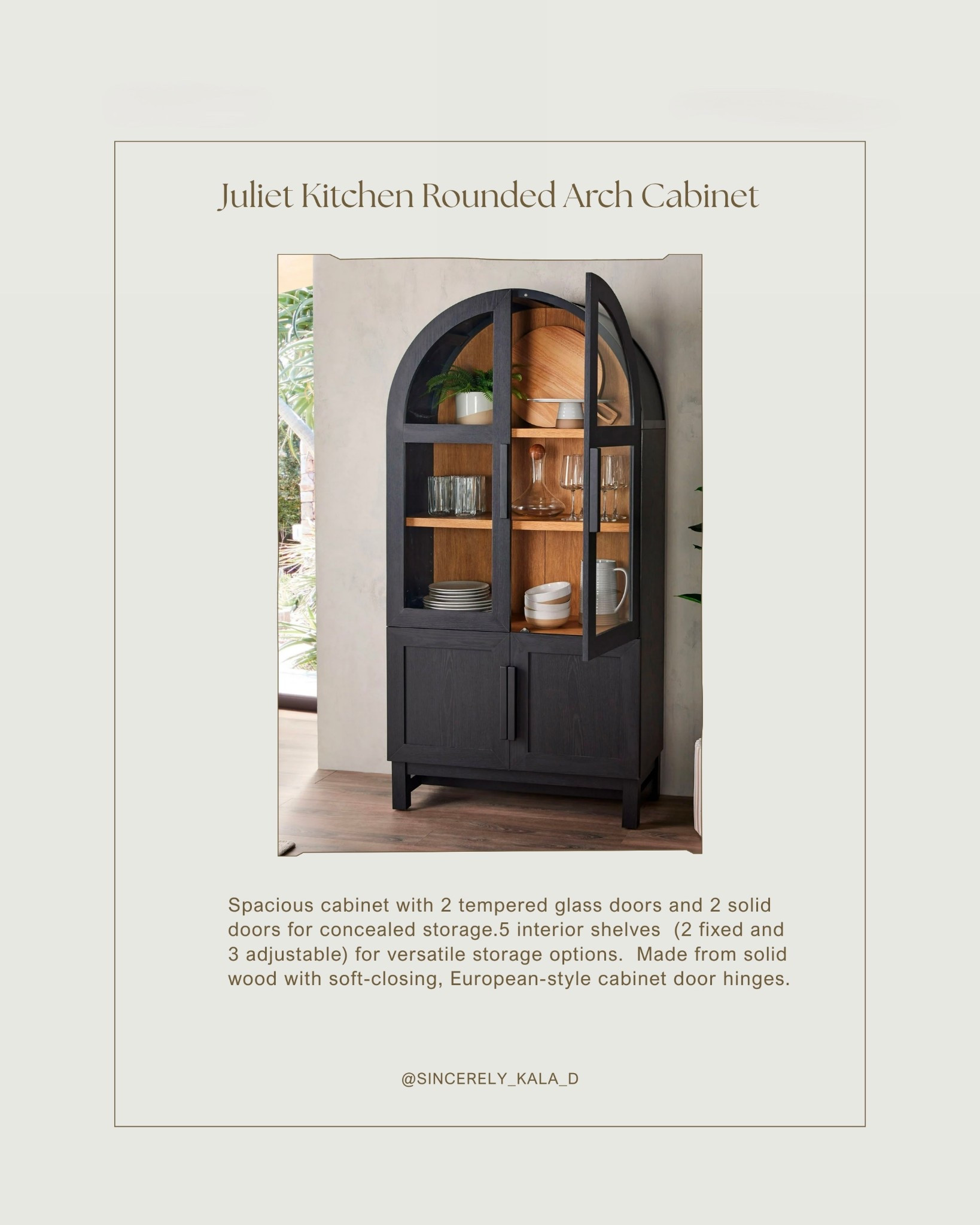Juliette arched cabinet, The perfect versatile addition to any space and it’s on sale!! 



#LTKCyberWeek #LTKHoliday #LTKGiftGuide