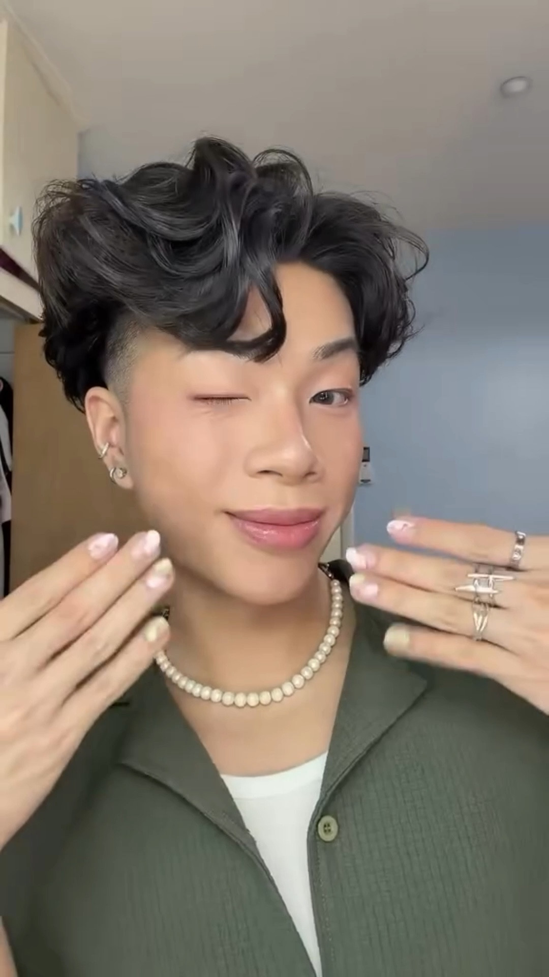In my short nail era 😝 wearing 'strawberry matcha' @glamnetic #nailtransition #springnails #nailinspo #pressonnails #pressons

#LTKgrwm #LTKBeauty #LTKselfcare