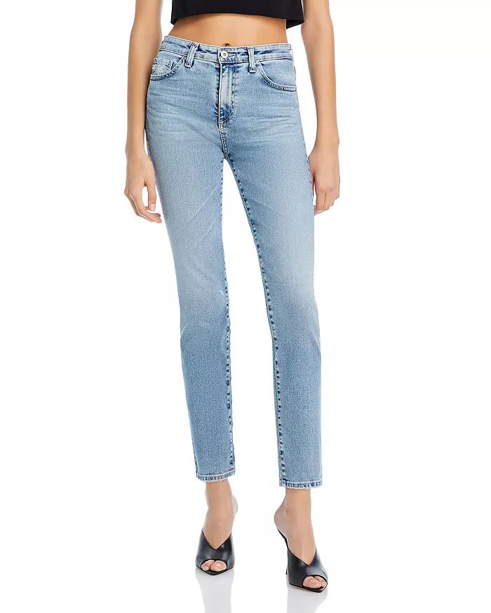 Mari High Rise Straight Jeans in Impact | Bloomingdale's (US)