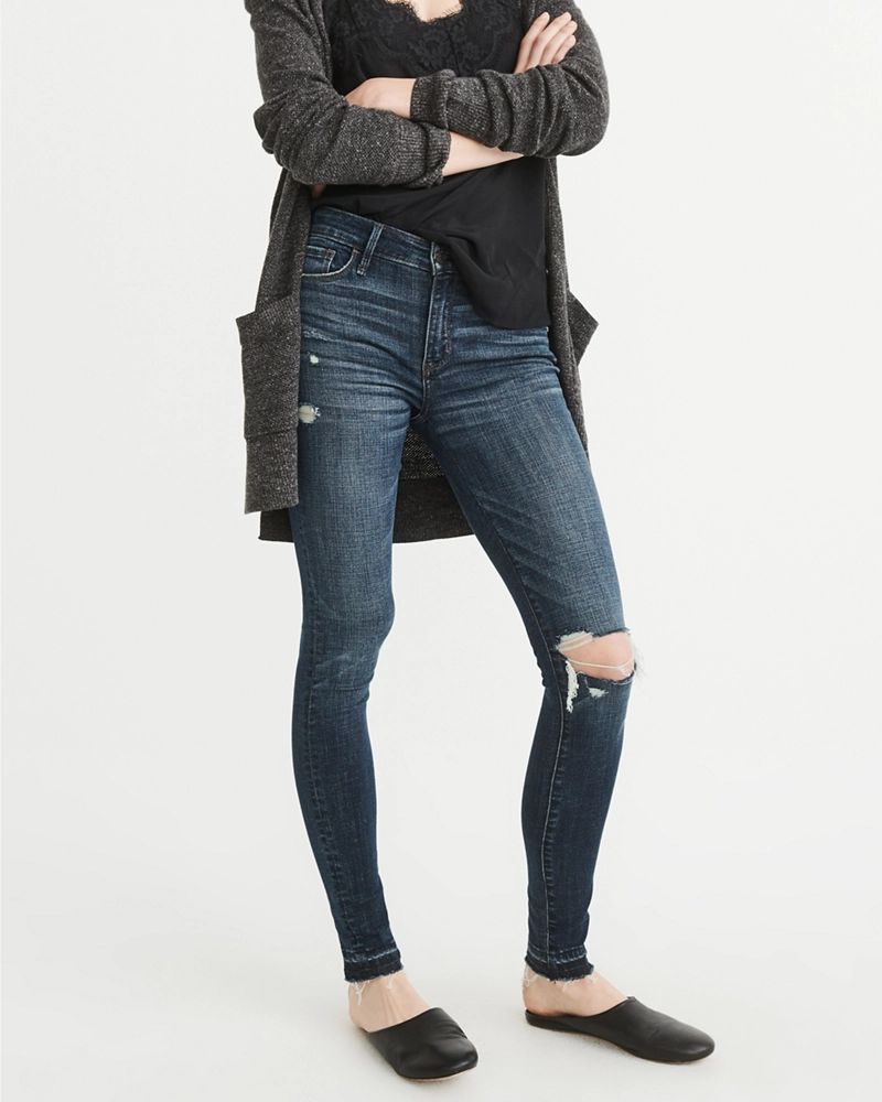 Womens Low-Rise Super Skinny Jeans | Abercrombie & Fitch US & UK