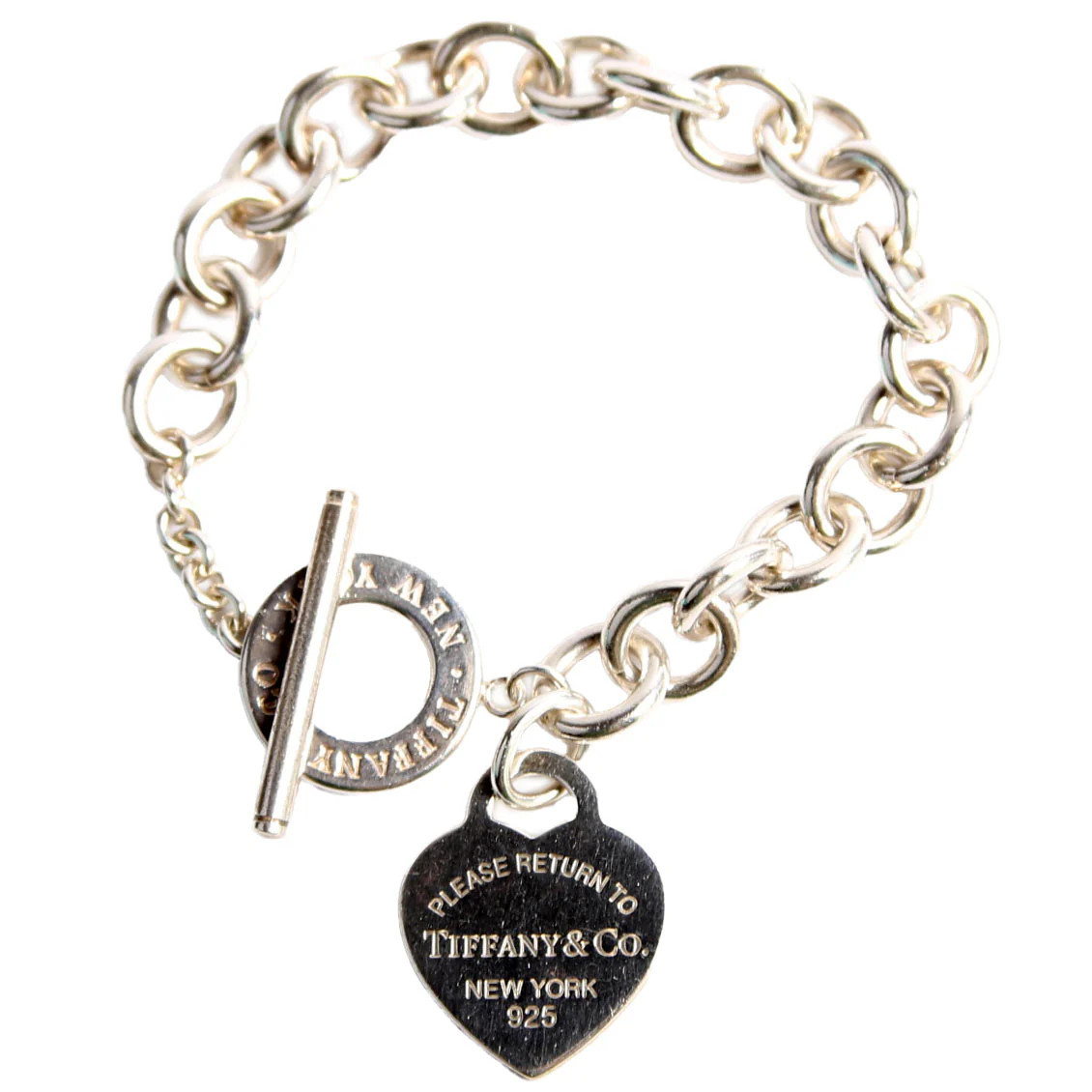 Toggle Heart Please Return To Bracelet 925 | Keeks Designer Handbags