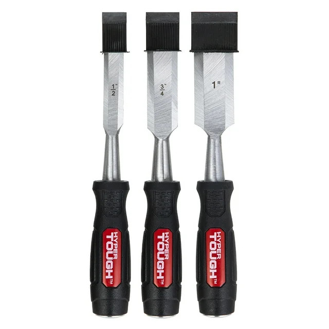 Hyper Tough 3 Piece Wood Chisels with Striking Caps | Walmart (US)