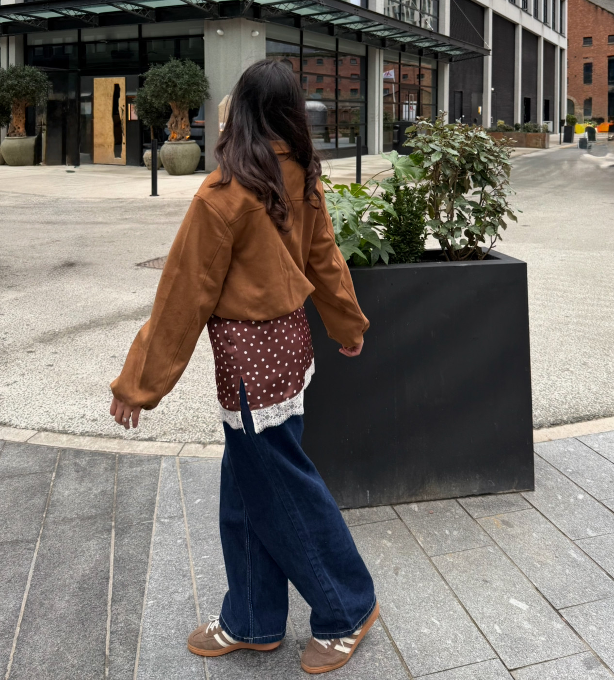 Modest Spring outfit. Obsessed with layering this lace cami with baggy jeans,  

 #LTKuk #LTKspring #LTKmodest