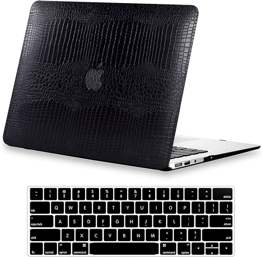 DTangLsm Compatible with MacBook Air 13 inch Case 2010-2017 Release A1466 A1369 Crocodile Leather... | Amazon (US)