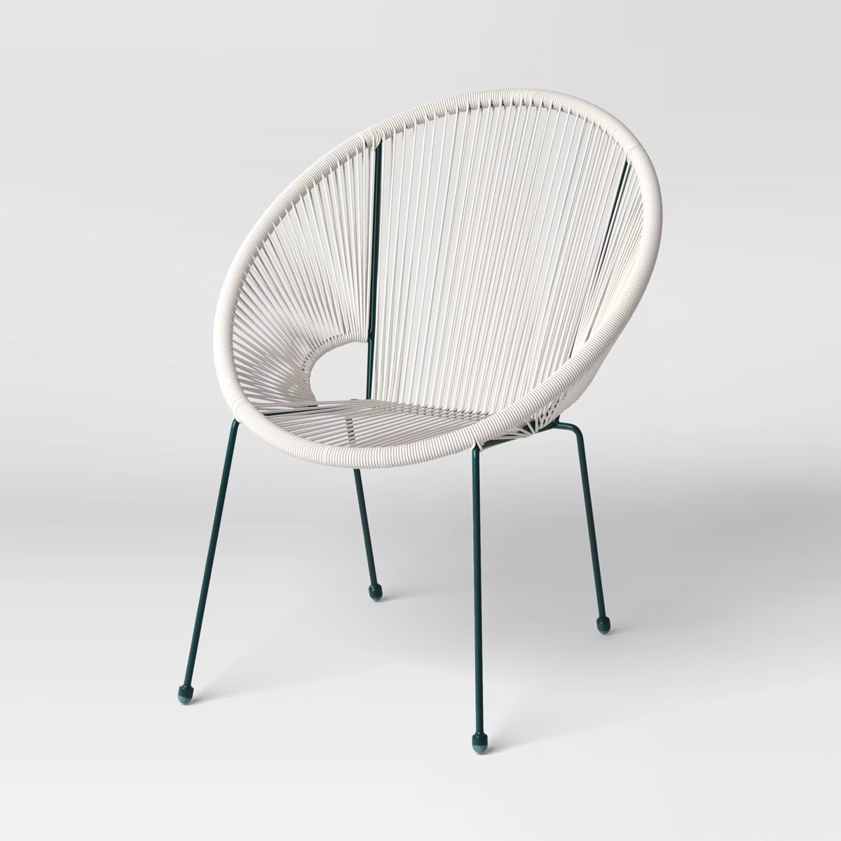 Fisher Stack Disc Steel Outdoor Patio Chair, Arm Chair White - Threshold™ | Target