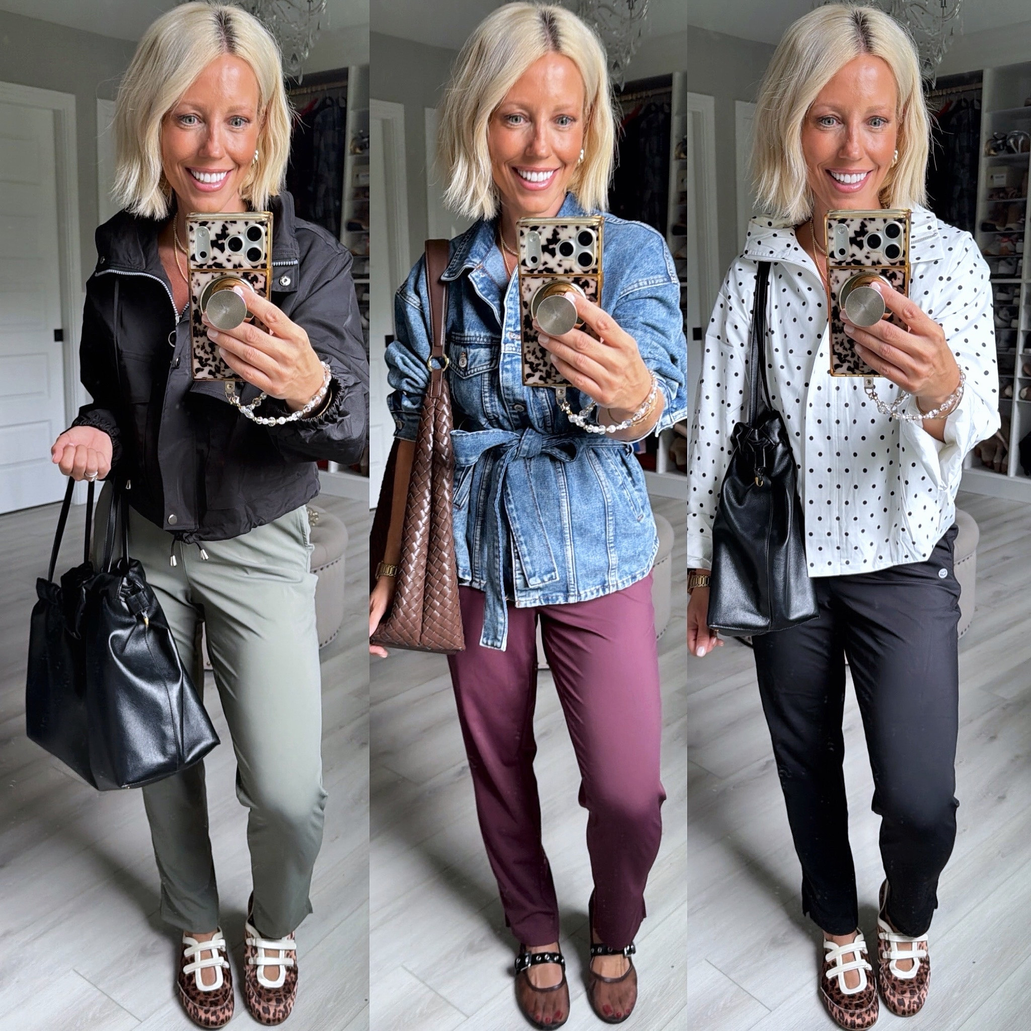 These Amazon athletic pants are SO good! 👏🏼 Comfy enough for errands, but cute enough to dress up for work, dinner, or a casual night out.

The perfect mix of comfortable + elevated and they look way more expensive than they are! 😍
⬇️⬇️⬇️ 
Pants size medium 
Black jacket medium
All other jackets/tops size small

Amazon fashion • Amazon finds • athletic pants • women’s fashion • affordable fashion • comfy pants • workwear • casual outfits • athleisure • Amazon clothing

#LTKootd #LTKSaleAlert #LTKWorkwear